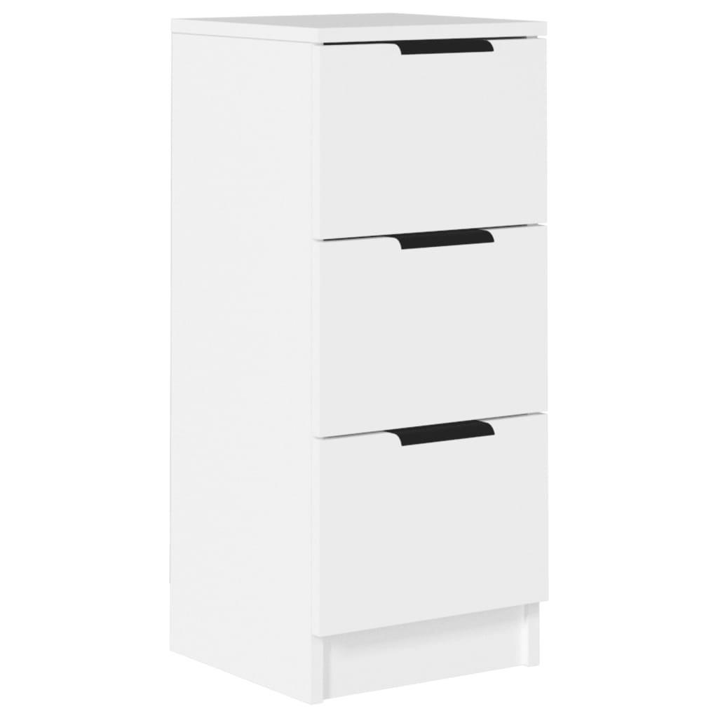 SIDEBOARD Weiß 30x30x70 cm Holzwerkstoff - Weiß, Holzwerkstoff (30/70/30cm) - furnicato