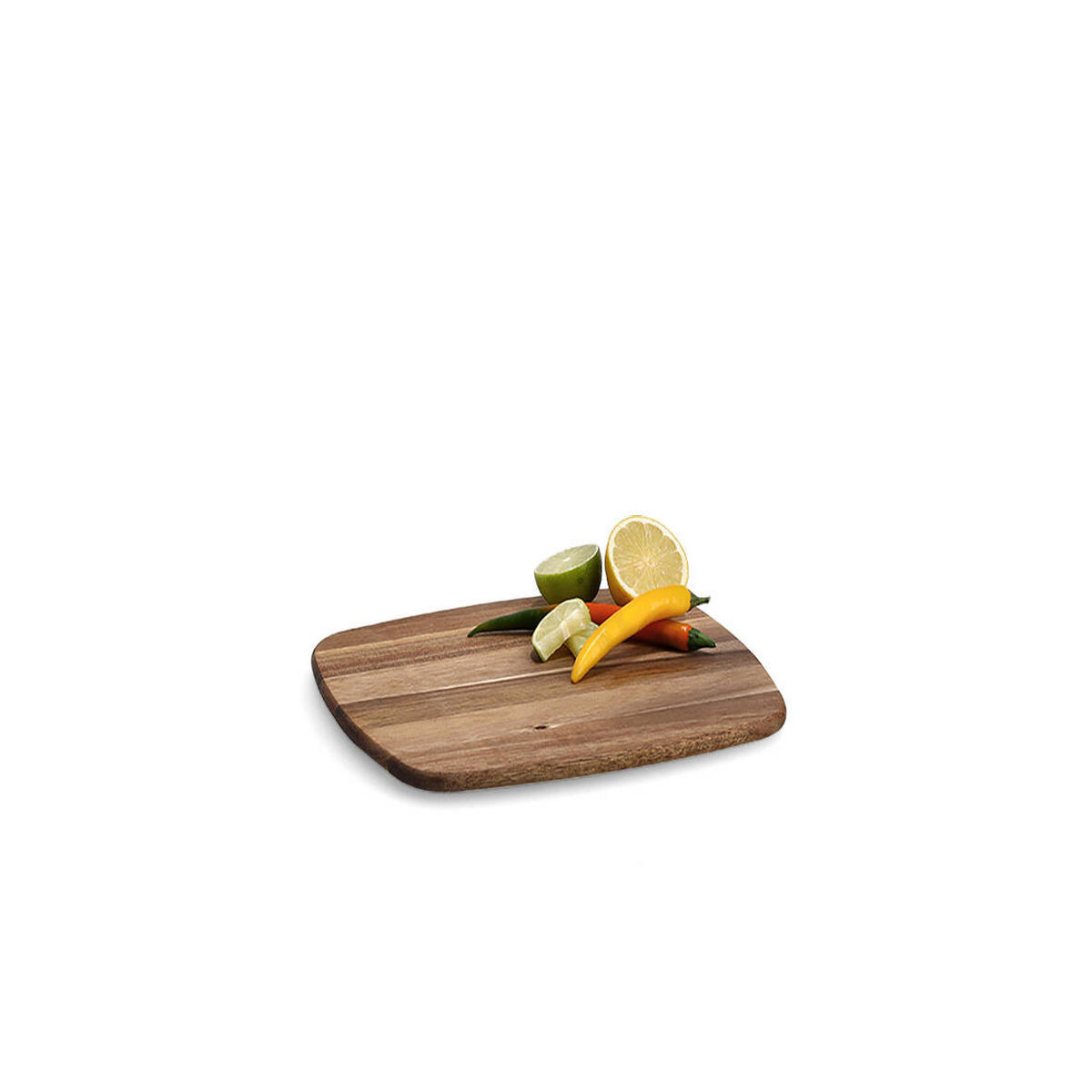 SCHNEIDEBRETT Akazienholz 28/25 cm - Braun, Holz (25/28cm)