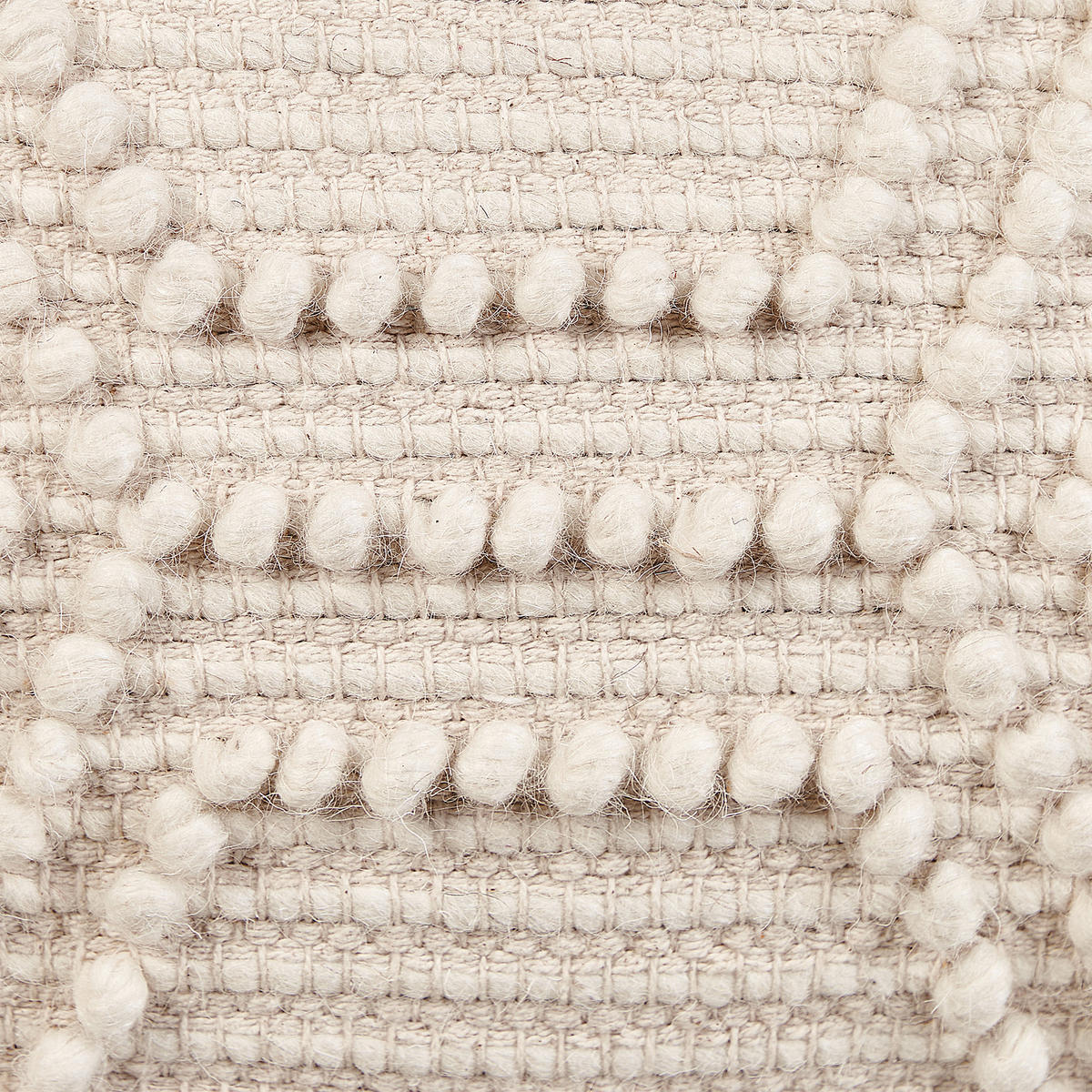 POUF Beige Choim - Beige, Naturmaterialien (60/40/60cm) - Beliani