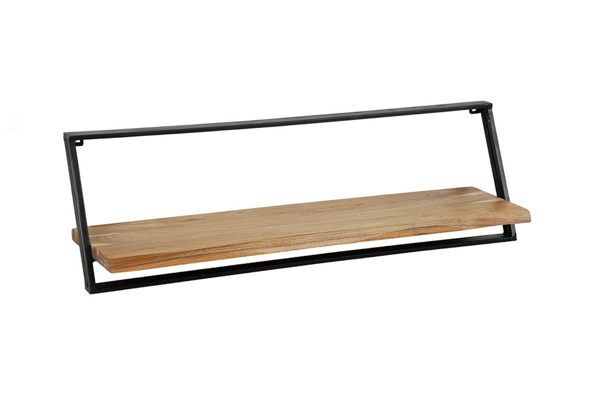 WANDREGAL ADELIA 3ER SET Holz Akazie - Naturfarben, Holz (100/30/25cm) - KAWOLA
