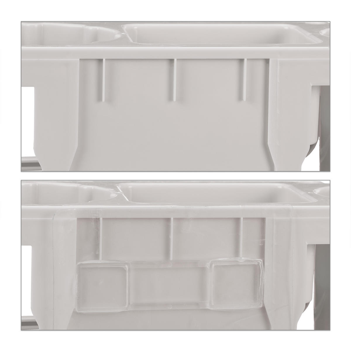 FÖHN-HALTERUNG - Grau, Kunststoff (30/9/10.5cm) - Relaxdays