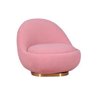 DREHSESSEL Baumwolle Pink - Pink, Textil (81/72/88cm) - Nest Dream