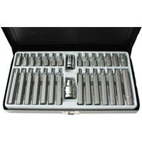 BIT SATZ, Innensechskant, S2 Stahl, 3/8 Zoll - Silberfarben, Metall (30/15/5cm) - BONI-SHOP