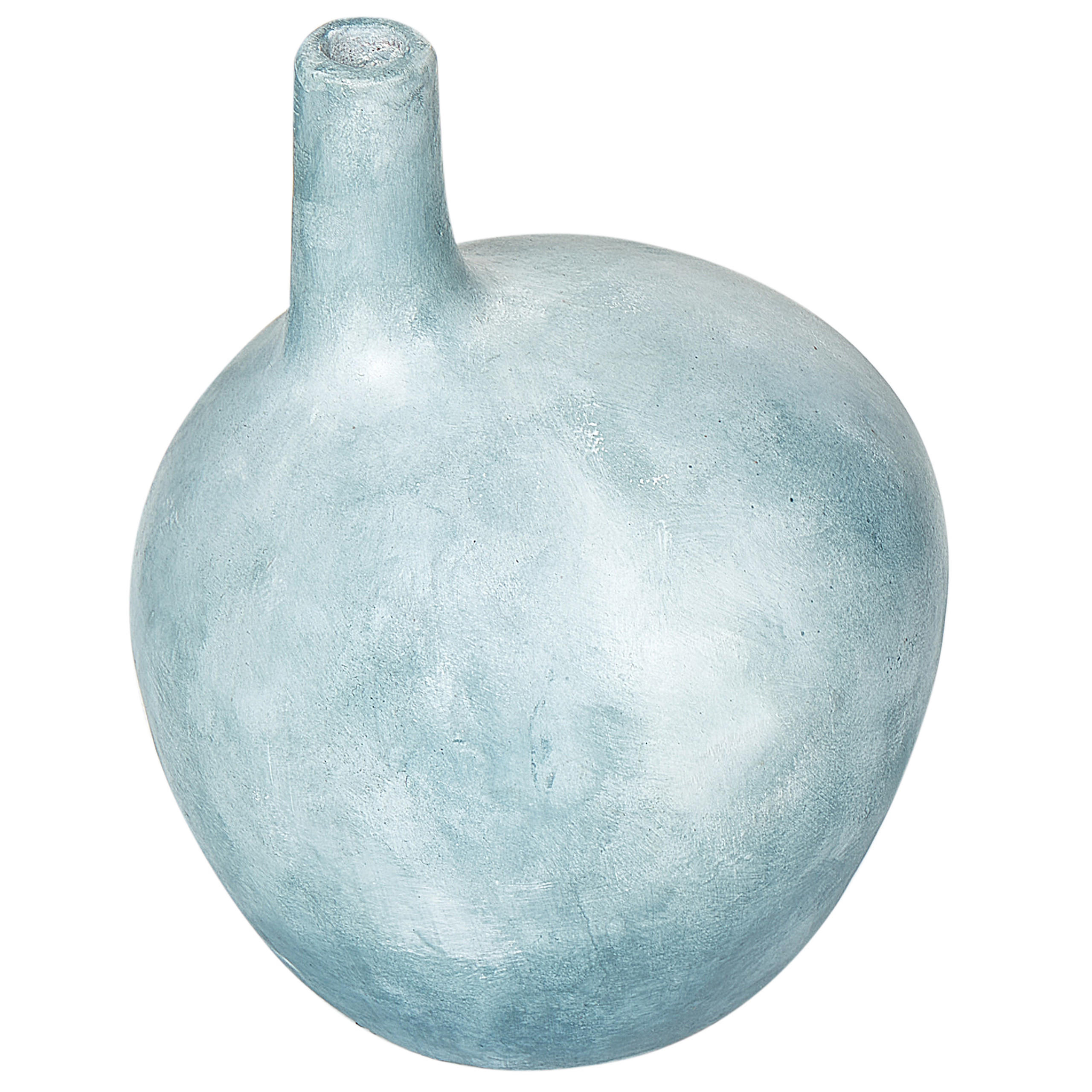 DEKOVASE Terrakotta blau Bentong - Blau, Stein (26cm) - Beliani