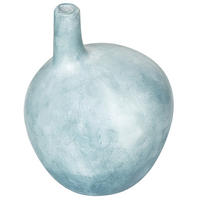 DEKOVASE Terrakotta blau Bentong - Blau, Stein (26cm) - Beliani