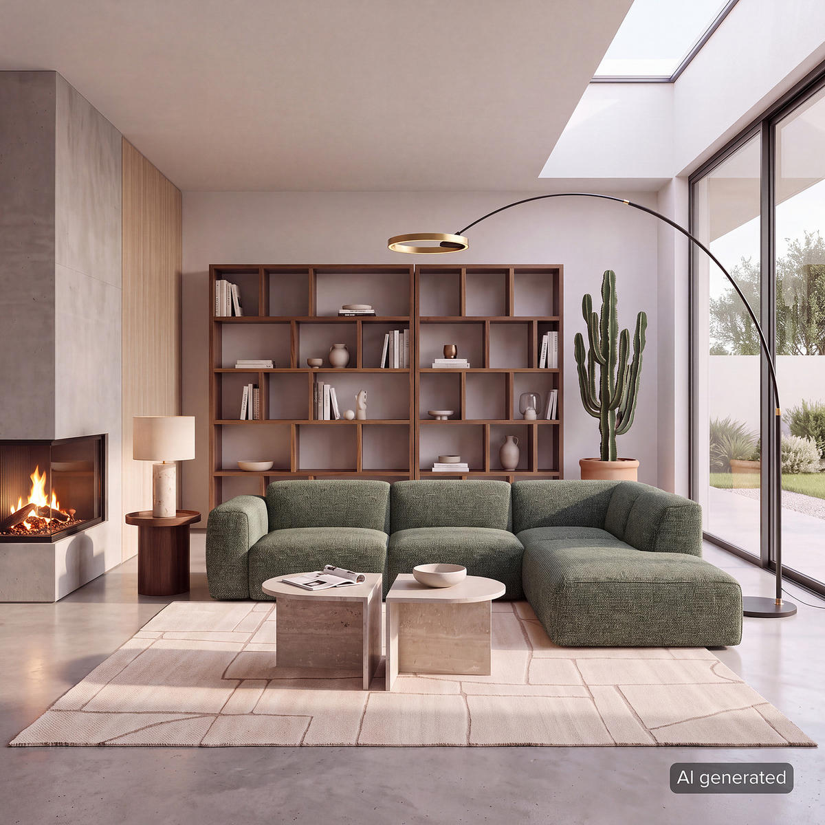 3-SITZER ECKSOFA mit Recamiere - Schwarz/Grün, Kunststoff/Textil (295/231cm) - home24