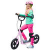 KINDERROLLER, Schwarz/Rosa/Blau/Rot, Stahl+ PVA - Rosa, Metall (120/52/80cm) - HOMCOM