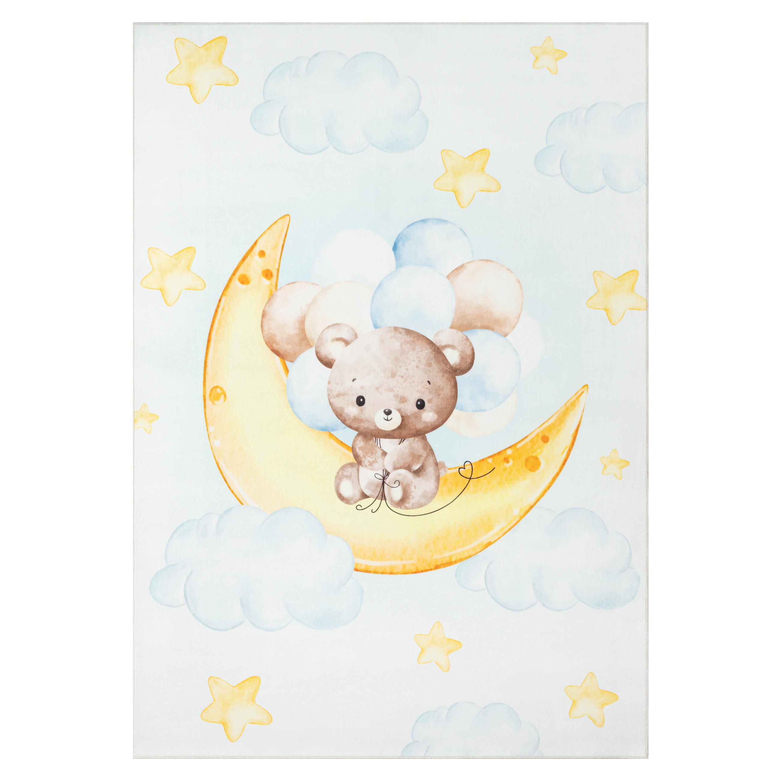 KINDERTEPPICH KIDS Creme Mond 140/200 cm - Creme, Textil (140/200cm) - Tapiso