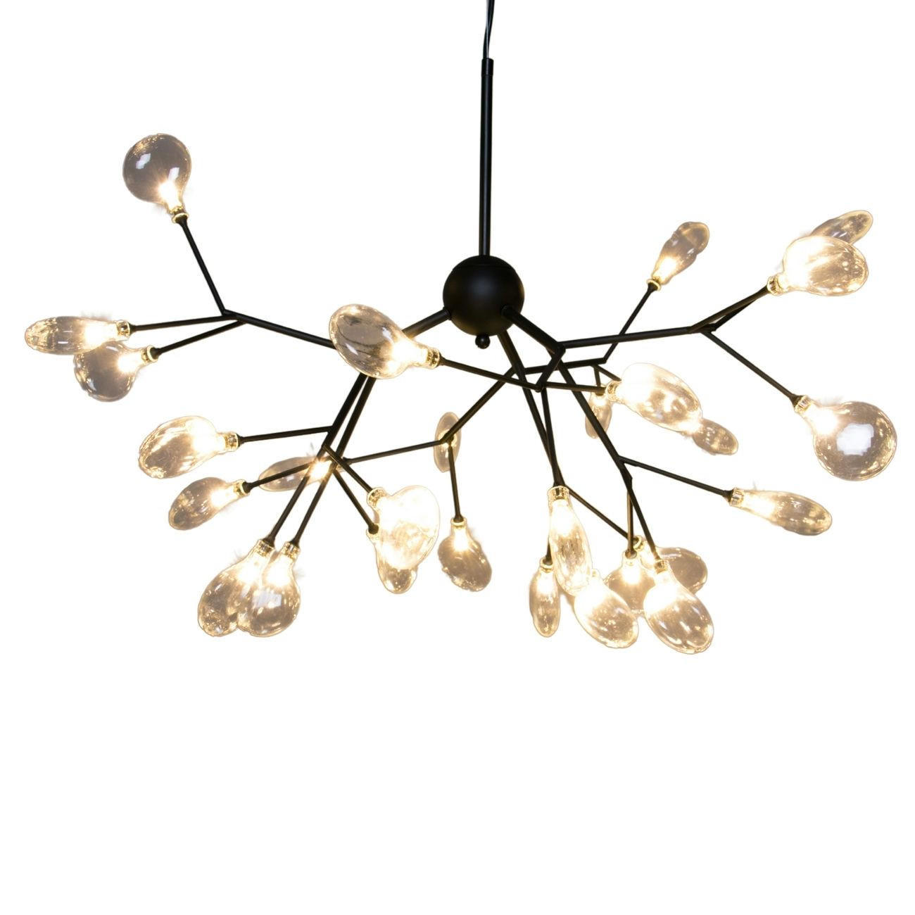 HÄNGELEUCHTE Arsinoe, Schwarz, 75cm - Schwarz, Glas (180/75/54cm) - KOSILUM