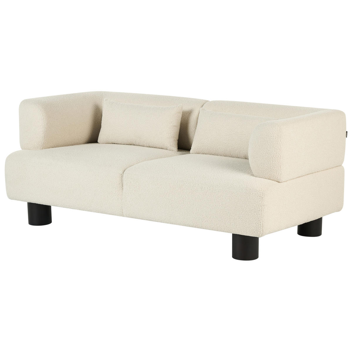 POHOVKA 2-místná Bouclé Krémově bílá Movik - krémová, textil (183/74/90cm) - Beliani