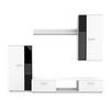 WOHNWAND Formilo Weiß 294/180/40 cm Hochwertige TV Wohnwand - Weiß, Holzwerkstoff/Kunststoff (294/180/40cm) - AX Living