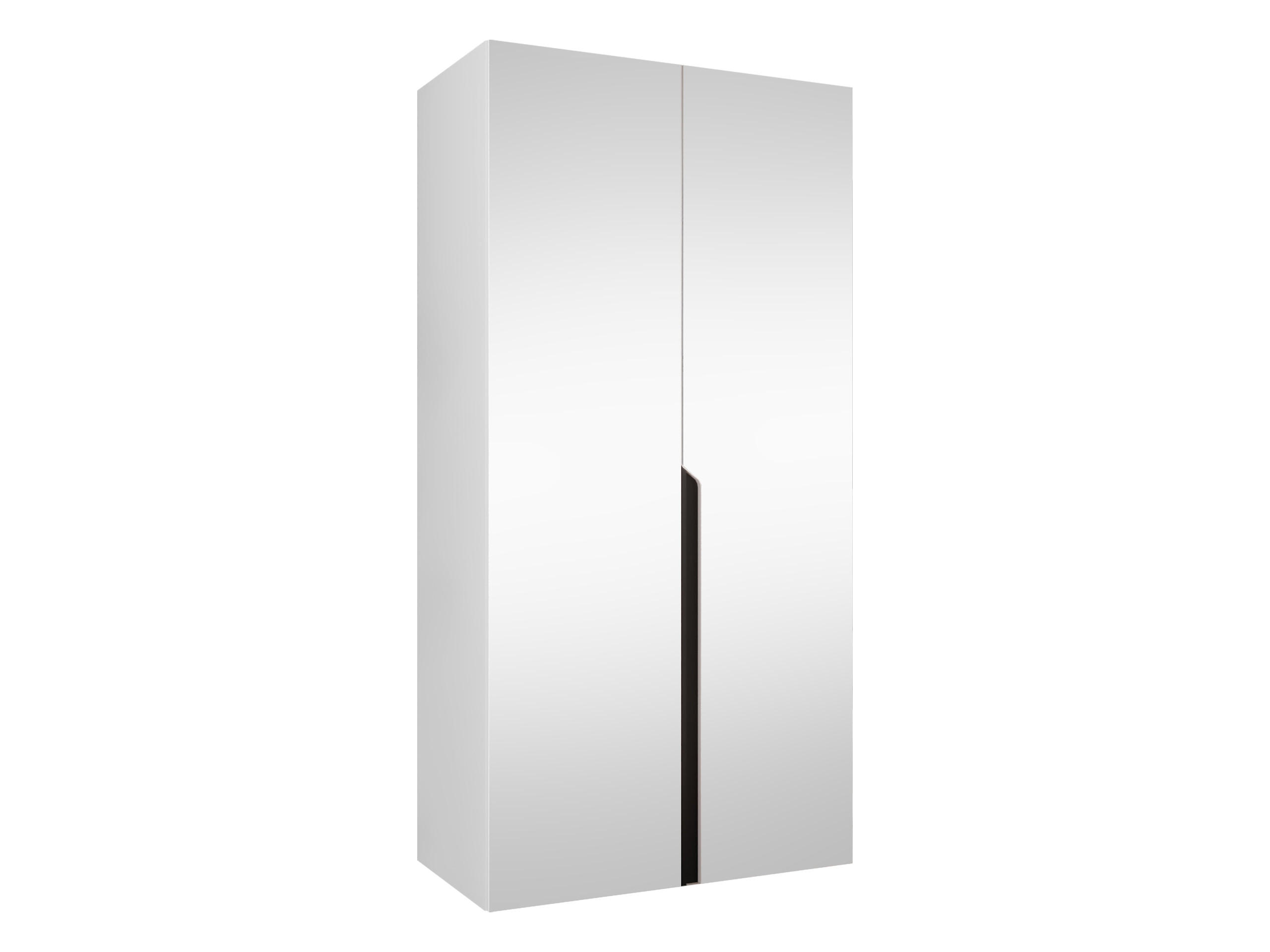 Mirjan24 Drehtürenschrank Weiß, Schwarz 100x202x52 cm