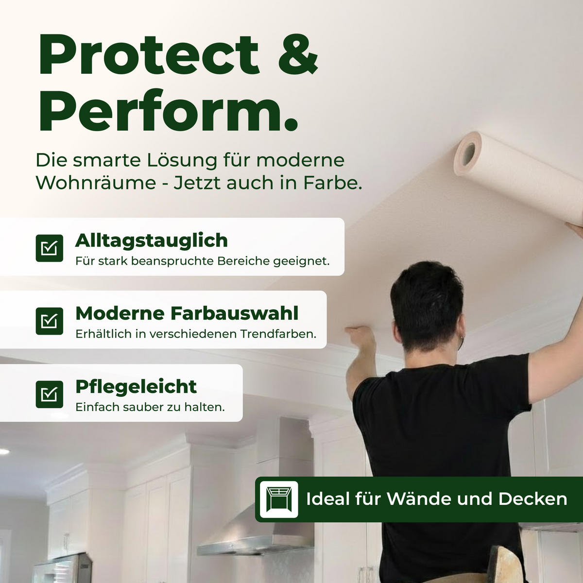 PROTECT Tapete Creme 1x10,05x0,53m - Creme, Papier (0.53/0.1cm)