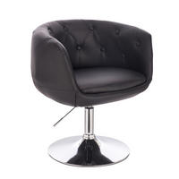 COCKTAILSESSEL PANAMA Kunstleder Schwarz - Silberfarben/Schwarz, Textil (55/78/61cm) - SVITA