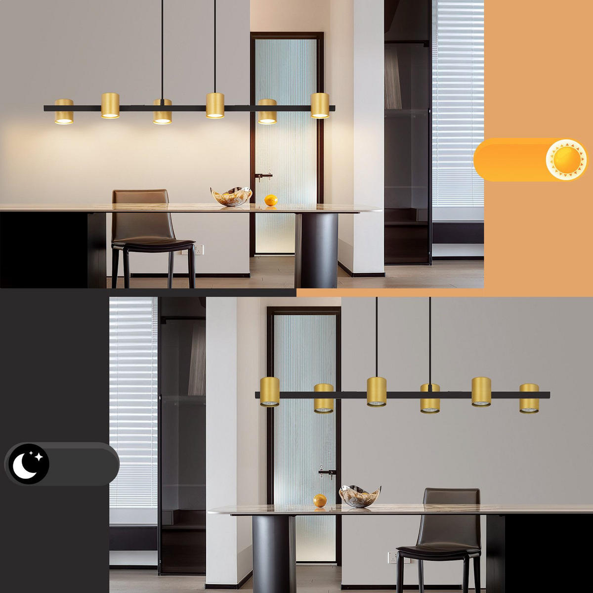 PENDELLEUCHTE Hazel 85/12/155 cm - Goldfarben, Metall (85/12/155cm) - ZMH