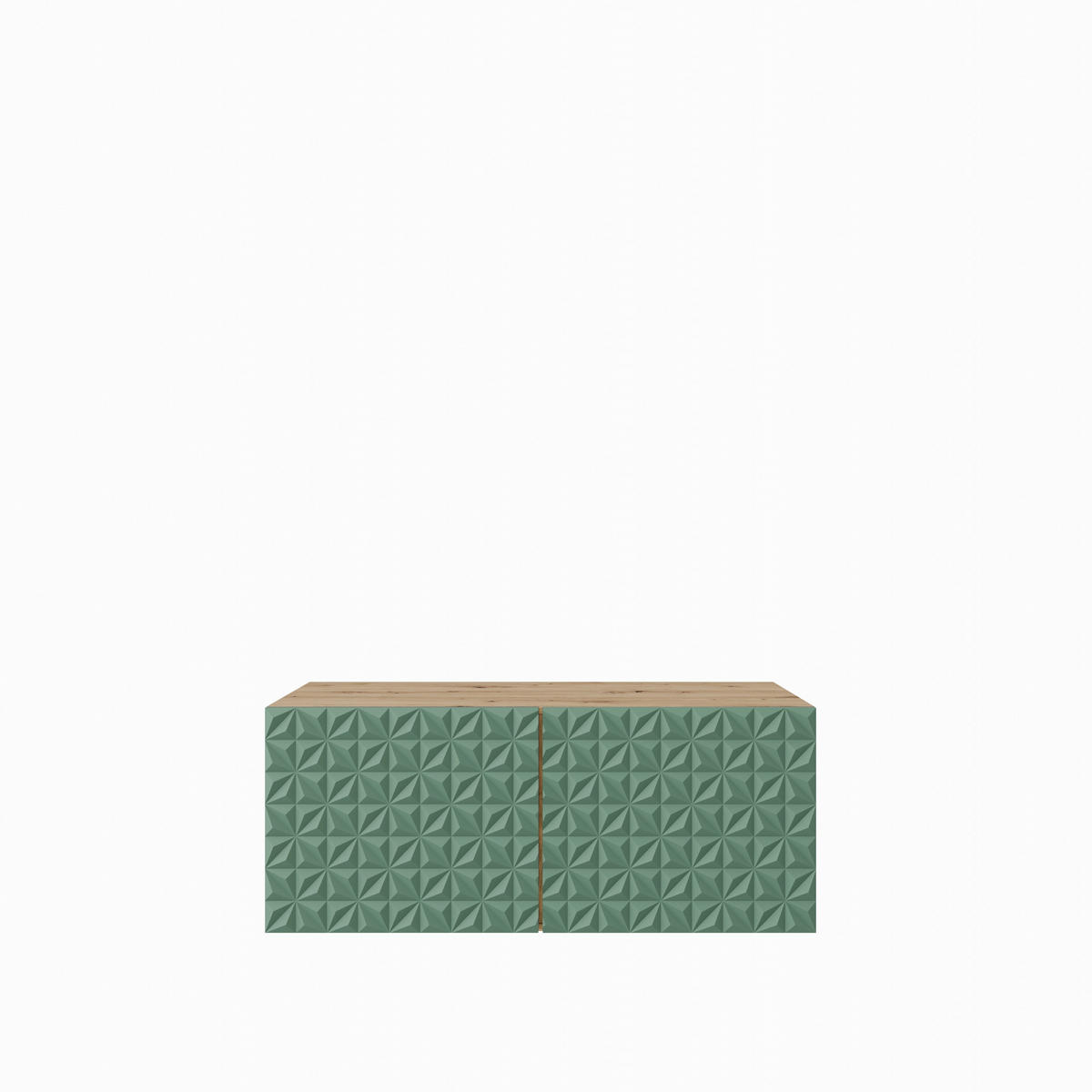 TV-SCHRANK Cali 100 cm, zweitürig, artisan, grün - Eiche Artisan/Olivgrün, Kunststoff (100/40/41cm) - Margaret Hadas24