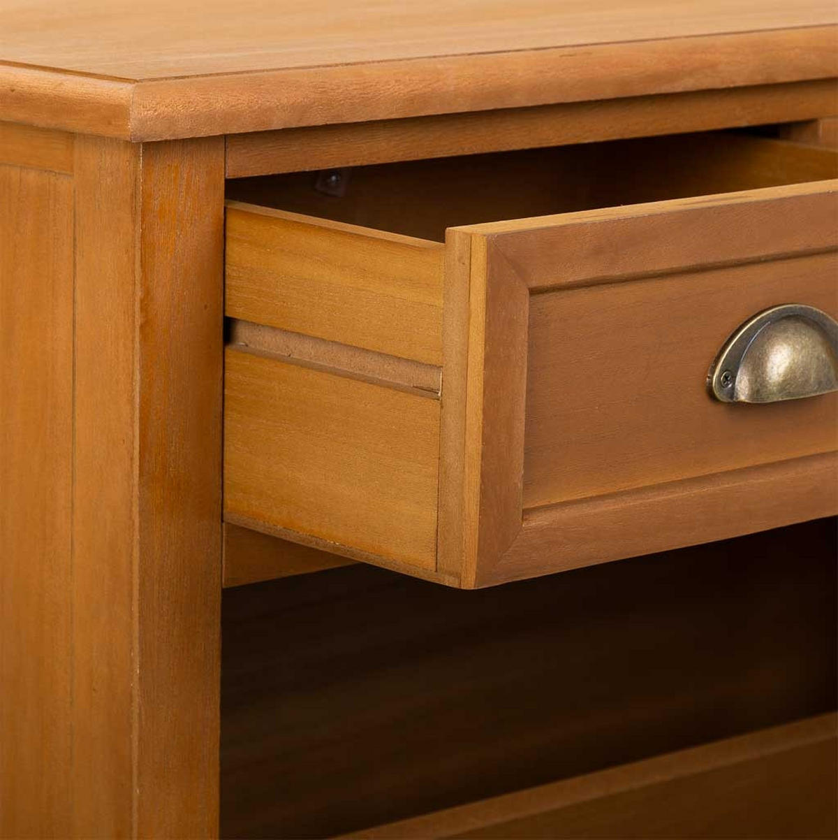 SCHUHSCHRANK aus Holz 80x33x120 cm - Braun, Holz (86/38/126cm) - Wanderlust
