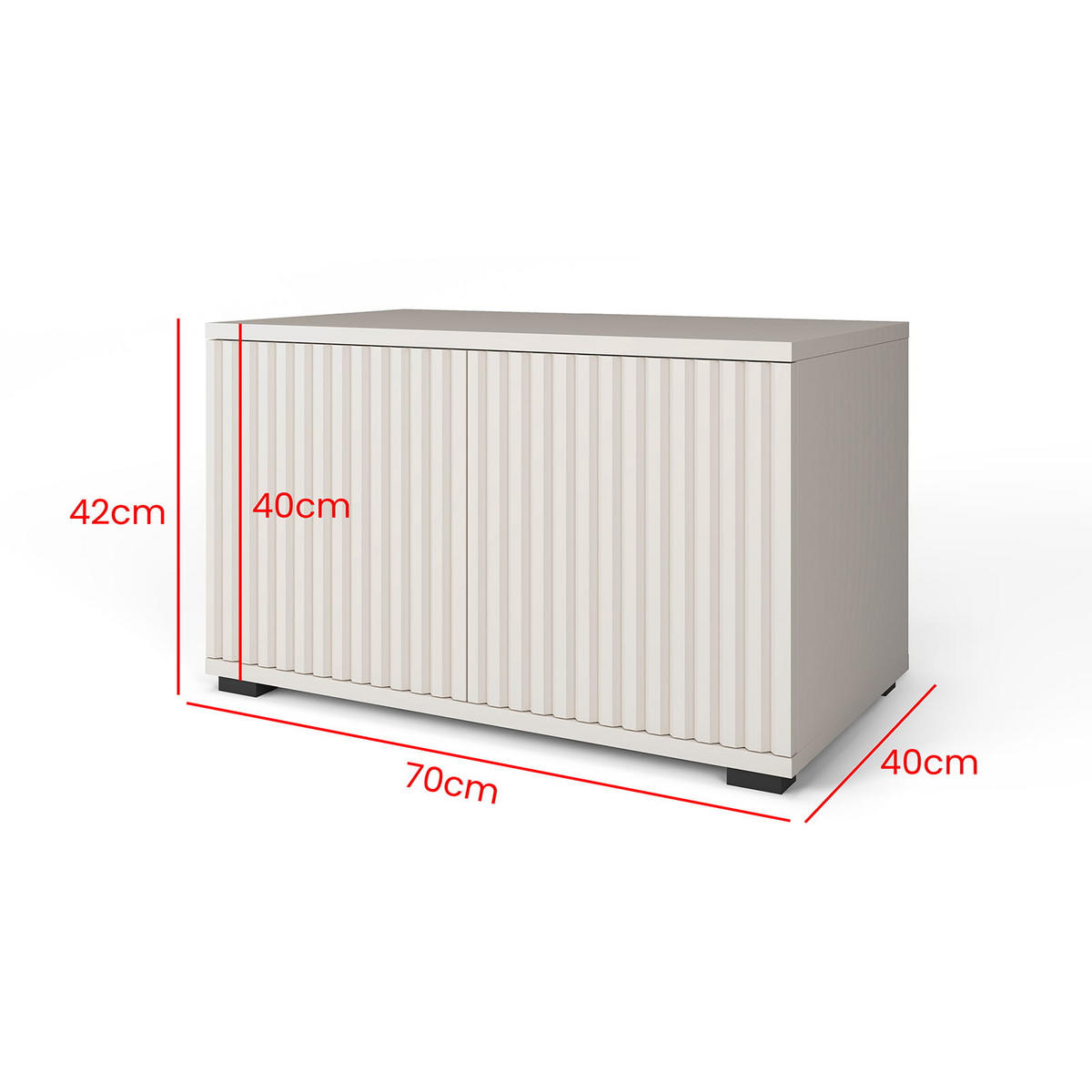 GARDEROBE Ritmo version 9 mit Spiegel, mit POLSTERPANEELEN Braun - Beige/Braun, Holzwerkstoff (100/185/40cm) - Jerpax