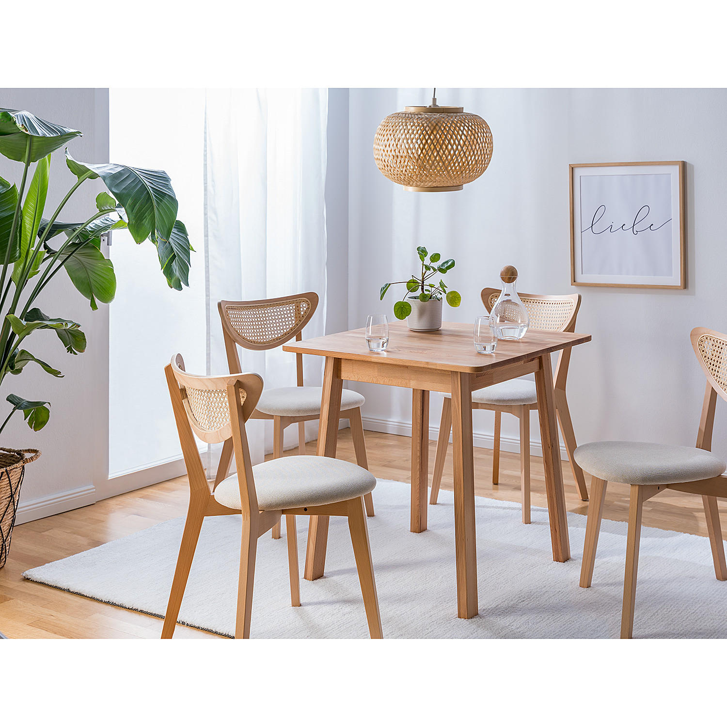 ESSTISCH - Buche massiv - Braun, Holz (75/75/75cm) - home24