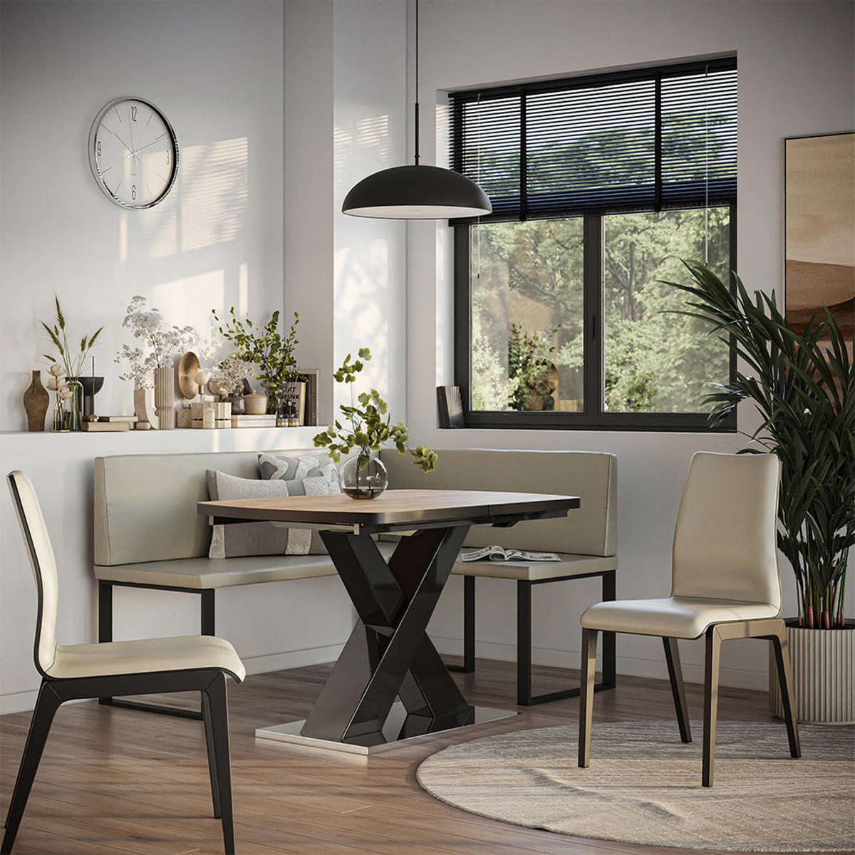 ESSZIMMER-ECKBANK Ravon Cashmere 120 x 150 cm - Kaschmir, Textil (120/87/150cm) - Vicco