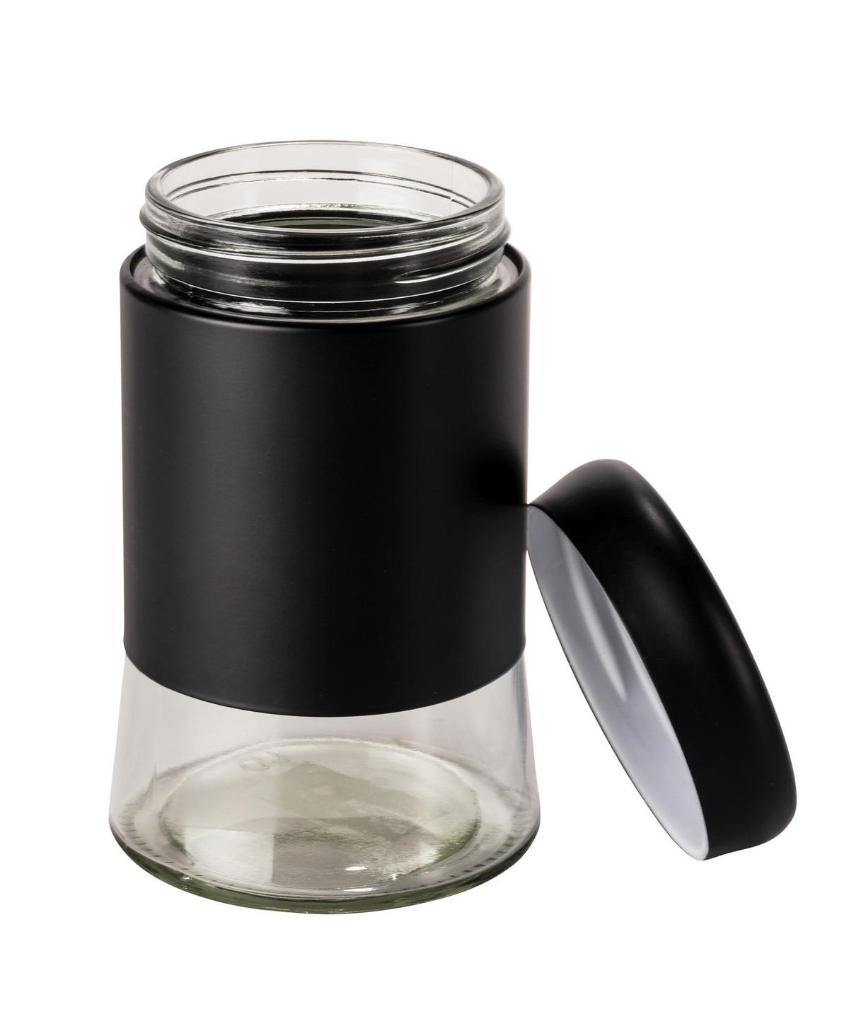 GEWÜRZGLAS Boga 600 ml - Schwarz, Glas (9.5/15/9.5cm)