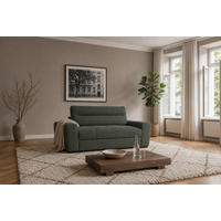 2-SITZER Carlisle Chenille Grün 183/97/93 cm - Waldgrün, Kunststoff/Textil (183/93/97cm) - foamnova