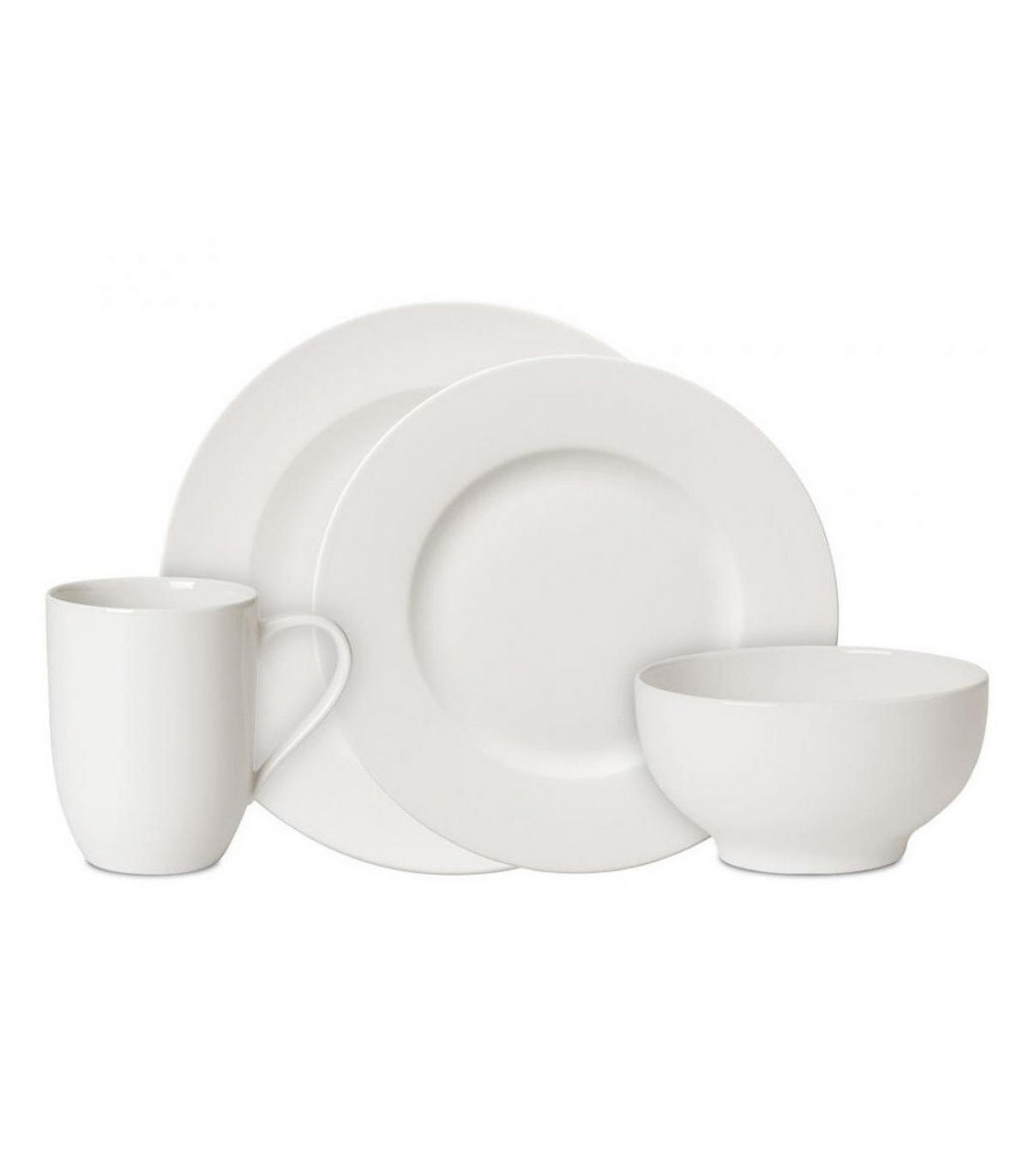GESCHIRRSERVICE For Me weiß 16er Set - Weiß, Keramik (1/1/1cm) - Villeroy & Boch