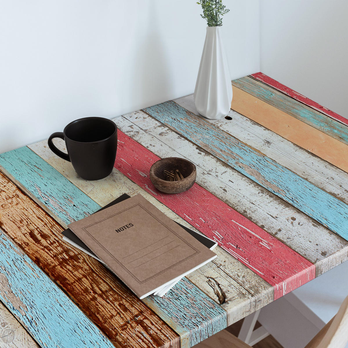 MÖBLAUFKLEBER 100x50 cm mehrfarbig - Gelb/Multicolor, Kunststoff (100/50/0.1cm) - Wallfluent