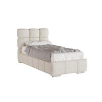 POLSTERBETT Bliss 90 x 200 cm mit Bettkasten und Lattenrost Federkernmatratze BONEL H3 - beige - Beige, Holz (90/200cm) - Panda Möbel