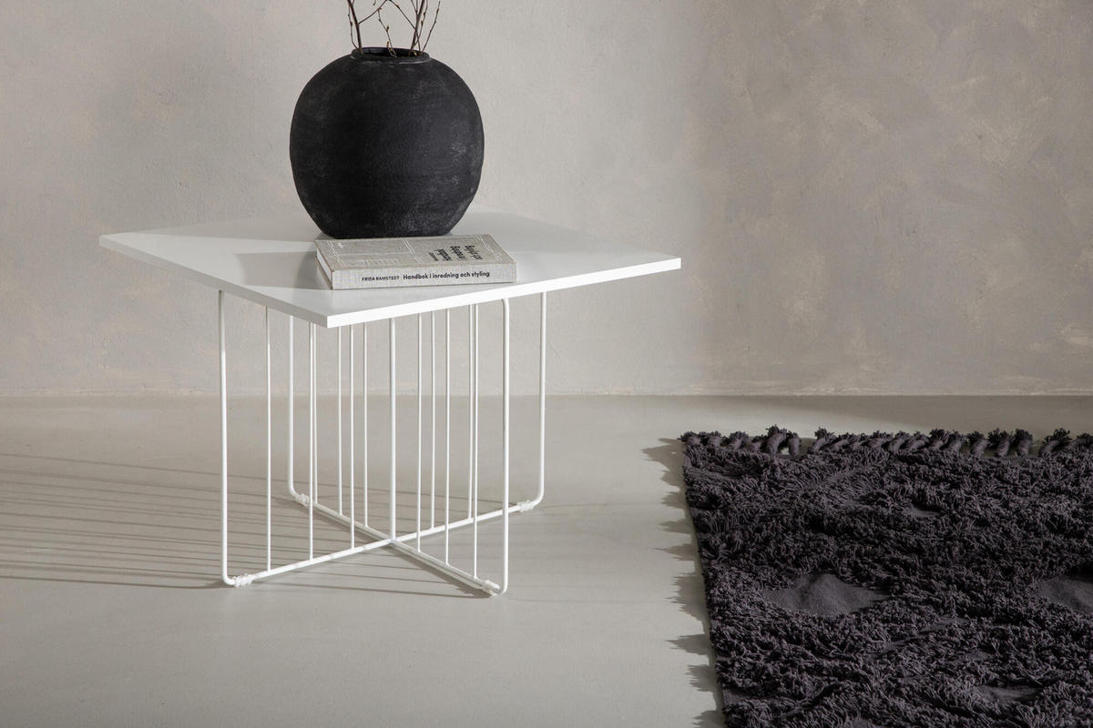 COUCHTISCH DAYTON Weiß 60x60x45 cm - Weiß, Holzwerkstoff (60/60/45cm) - FURNLUX