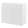 KOMMODE Paarl 2-türig - Weiß, Holzwerkstoff (79/74/36cm) - [en.casa]
