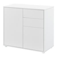 KOMMODE Paarl 2-türig - Weiß, Holzwerkstoff (79/74/36cm) - [en.casa]