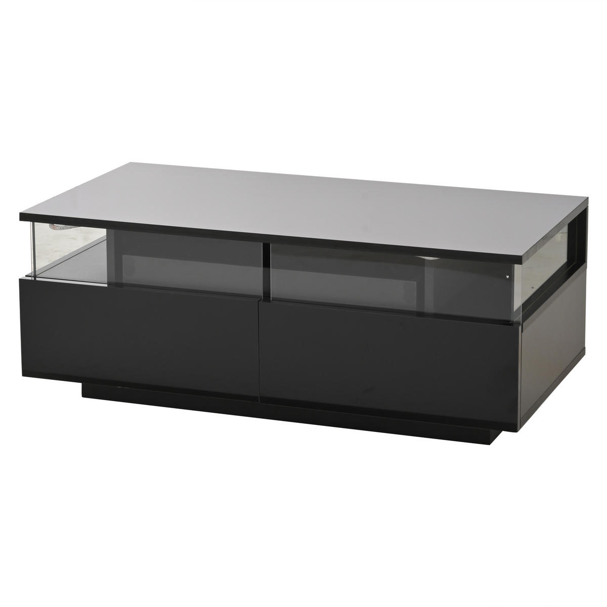 COUCHTISCH Schwarz 90/45/35,5 cm - Schwarz, Holzwerkstoff (45/90/35.5cm) - PANGIVO