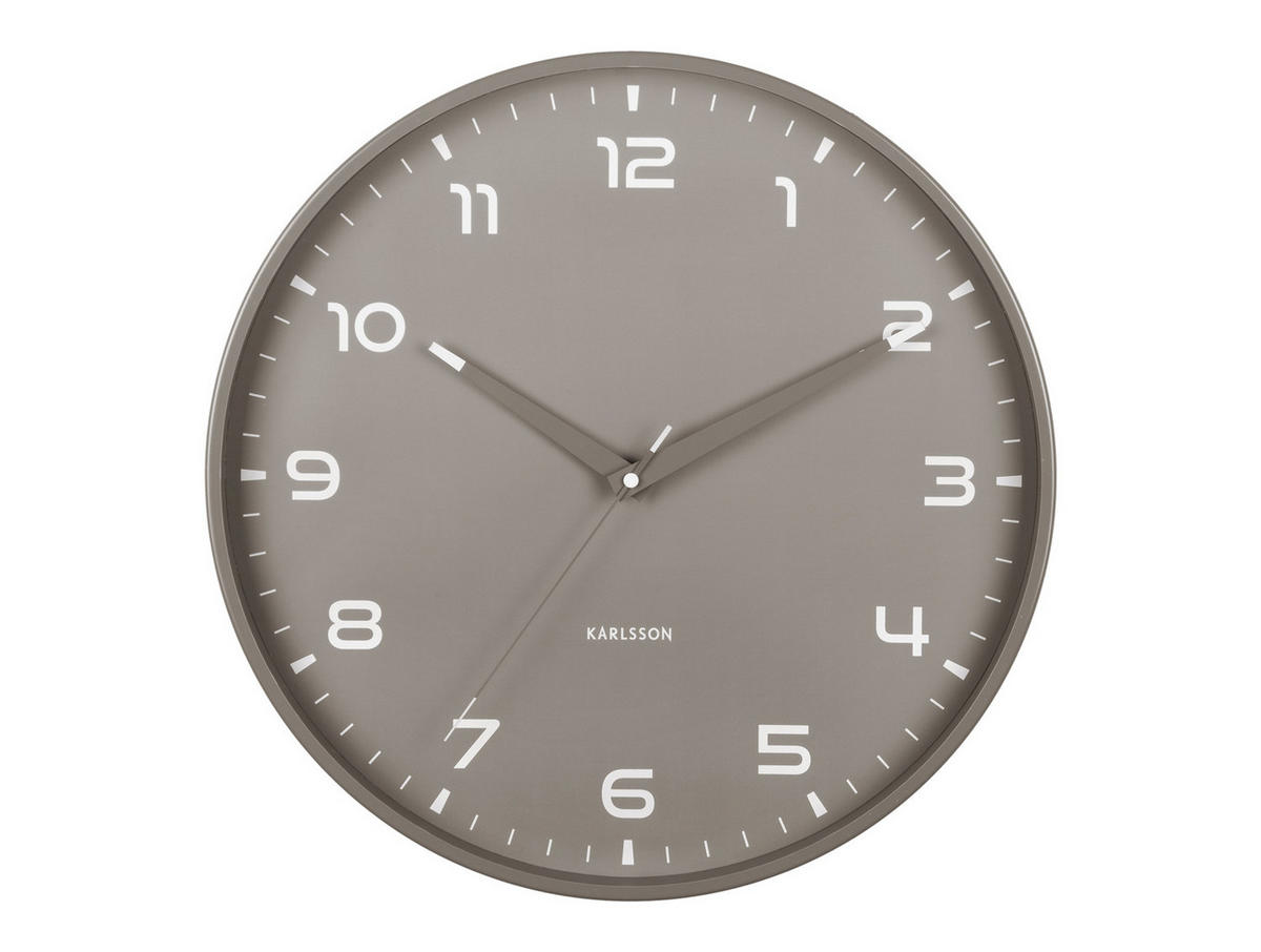WANDUHR Orgullo Ø40 cm - Grau, Metall (40/4.3/40cm) - Karlsson