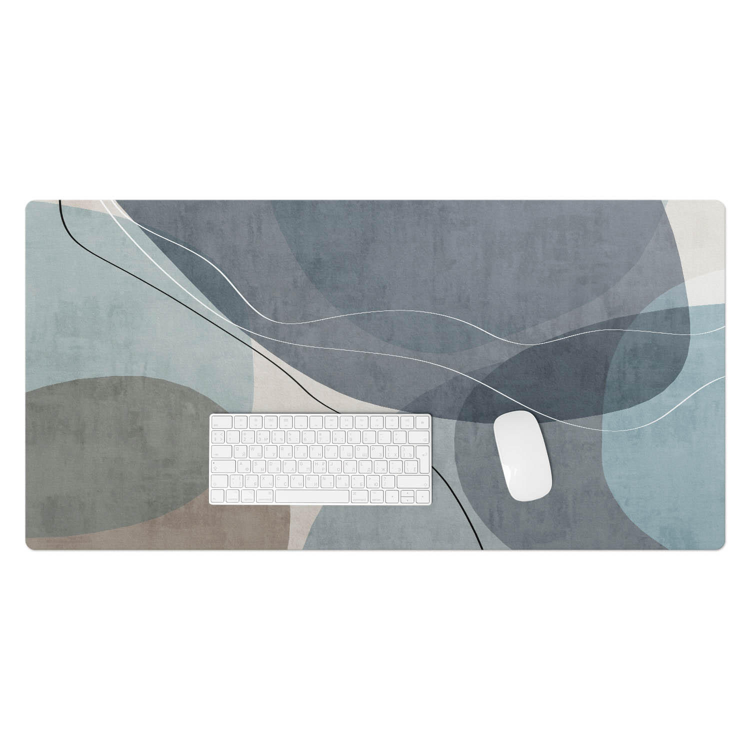 SCHREIBTISCHUNTERLAGE 100x50 cm Blau - Dunkelblau, Kunststoff (100/50/1.6cm) - Wallfluent