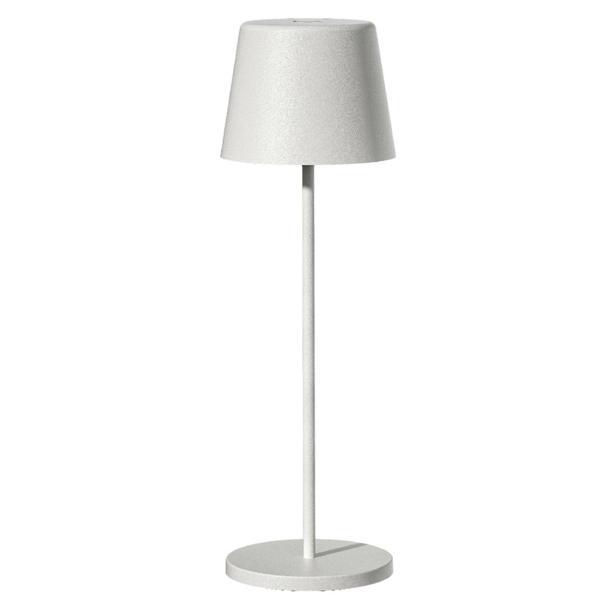 TOUCH-TISCHLAMPE KELLY weiß - Weiß, Metall (11.3/11.3/38cm) - Lumisky