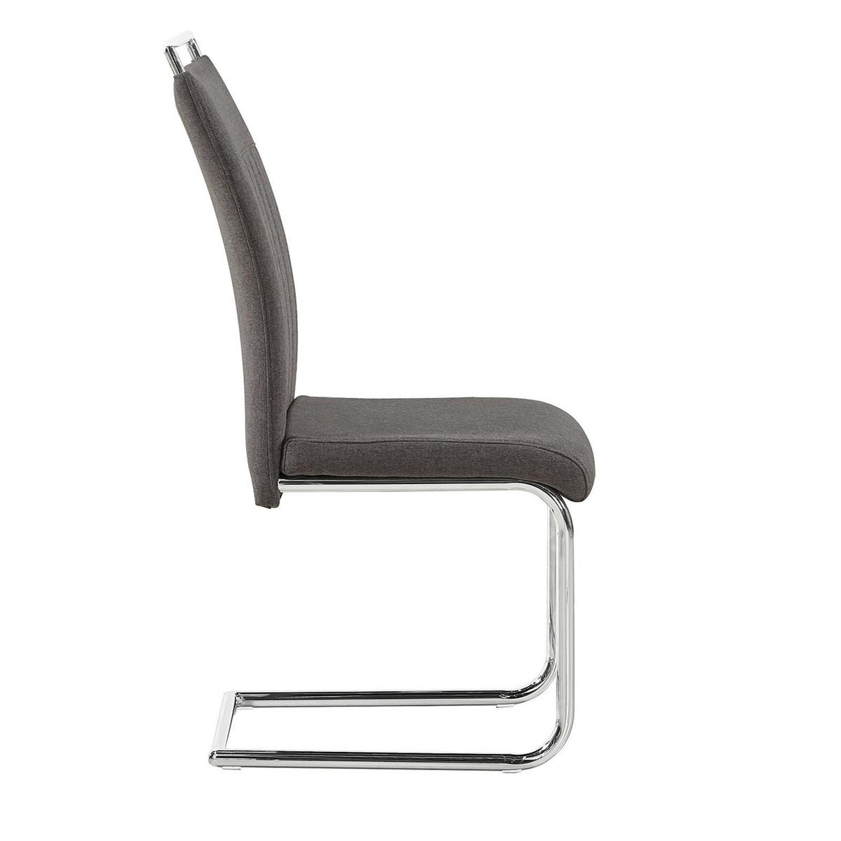 ESSZIMMERSTUHL ERICA 4ER-SET - Dunkelgrau, Textil (42/101/58cm) - CARO-Möbel