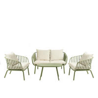 GARTENSET Madeira Grün - Grün, Metall - Kenay Home