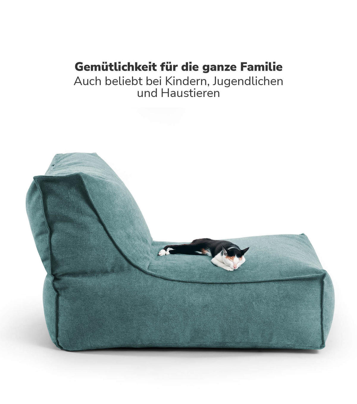 SITZSACK Der Gelassene - Blau, Textil (60/65/95cm) - Mokebo