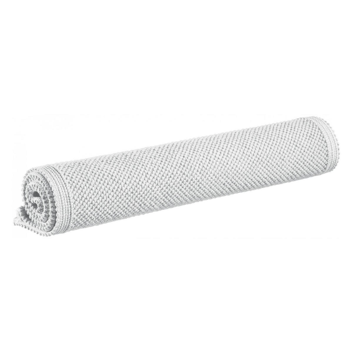 BADEMATTE Etia schneeweiß 54 x 110 cm - Weiß, Textil (54/110cm) - Vivaraise