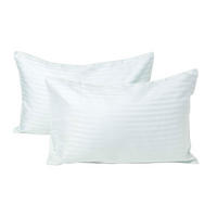 KINDER-KISSENBEZÜGE 2er-Set, Damast-Streifen - Blau, Textil (40/60cm) - Homescapes