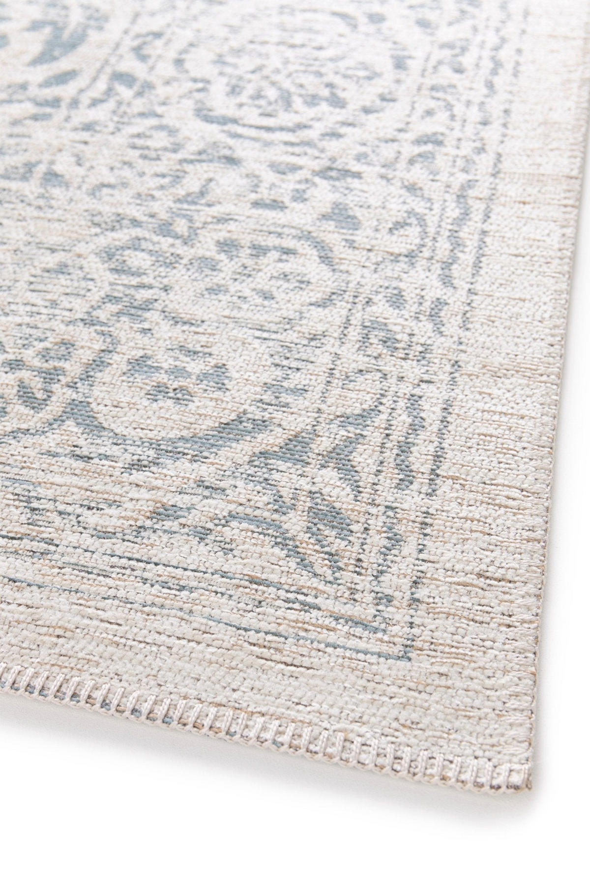 TEPPICH gewebt Jute Chenille blau - Blau, Textil (120/170cm) - AFK Living