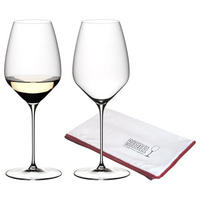 RIESLING GLÄSER + POLIERTUCH Veloce transparent 570 ml 2er Set - Transparent, Glas (0.57L) - Riedel