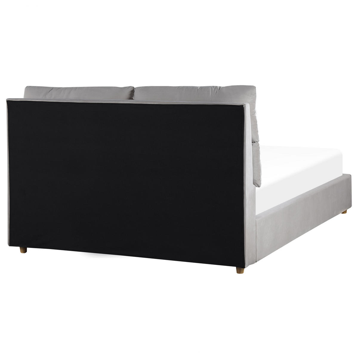POLSTERBETT 140/200cm Hellgrau Batilly - Hellgrau, Textil (140/200cm) - Beliani