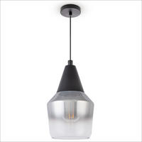 PENDELLEUCHTE Diana - Chromfarben/Schwarz, Metall (13.7/13.7/21.1cm) - Paco Home