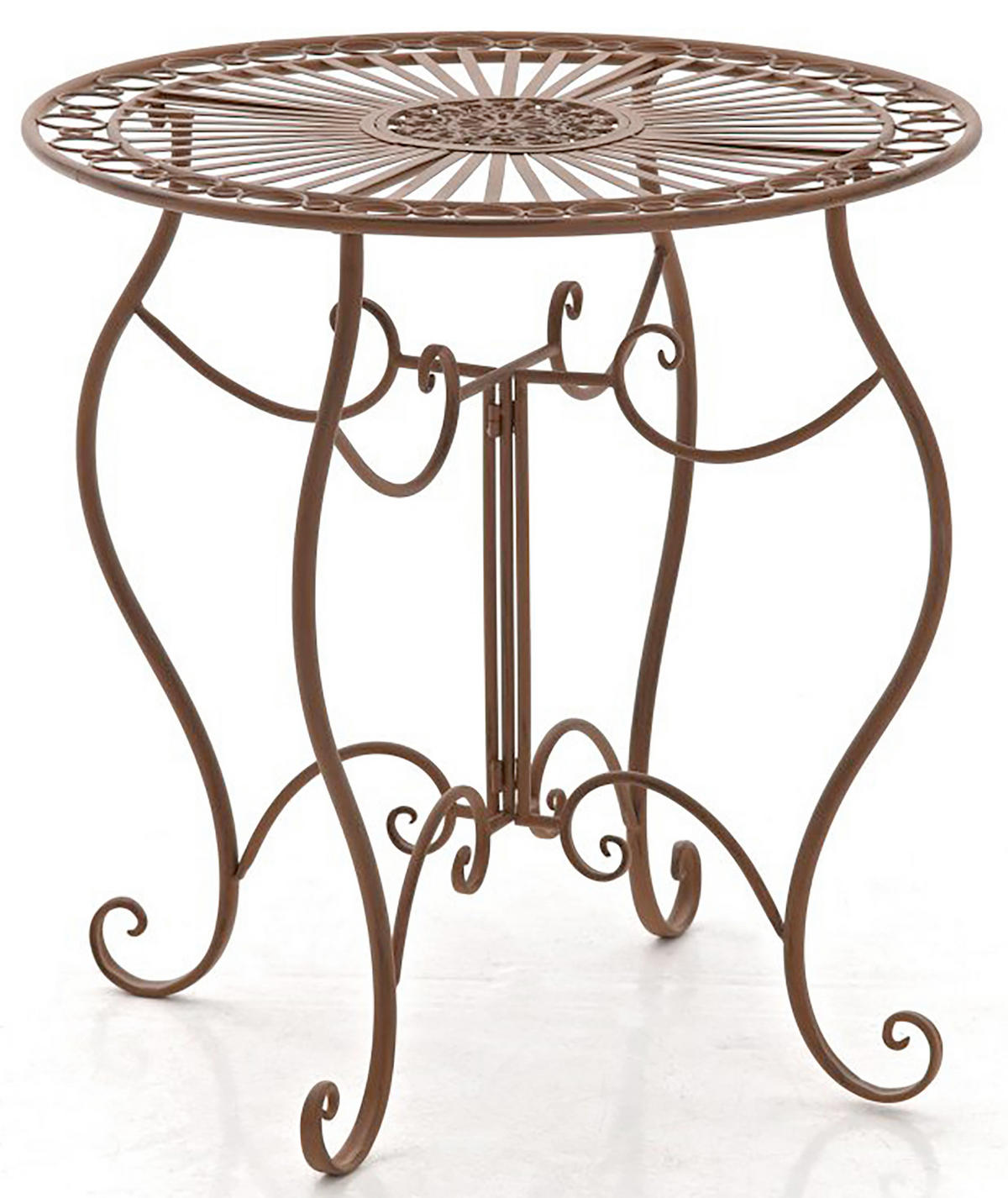 BALKONSET Bistroset Fuver Metall Braun 2 Personen - Braun, Metall - DELUKE