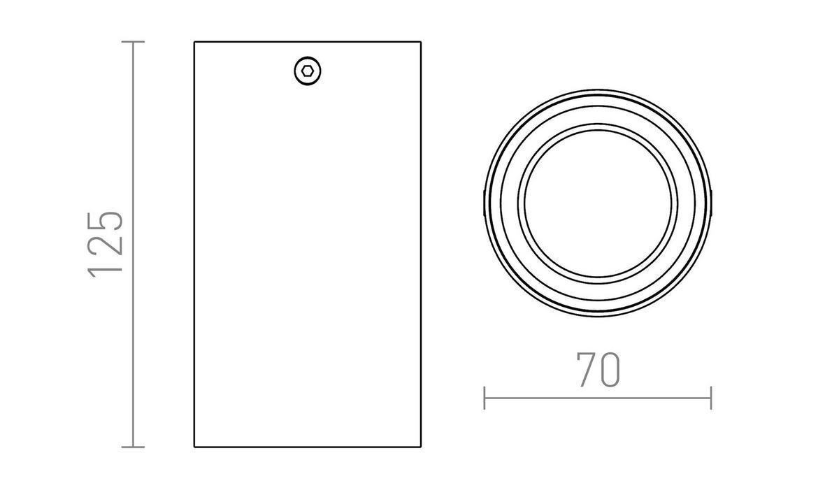 DECKENLEUCHTE TUBA Matt weiß 7 W - Weiß, Metall (126/126/7cm) - Rendl