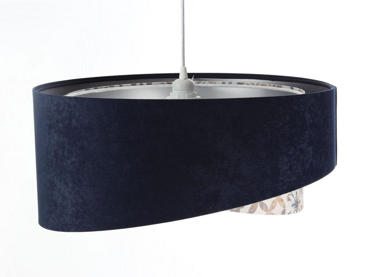 HÄNGELEUCHTE Blau 50/23 cm - Beige, Kunststoff (50/1.3/23cm) - ONZENO