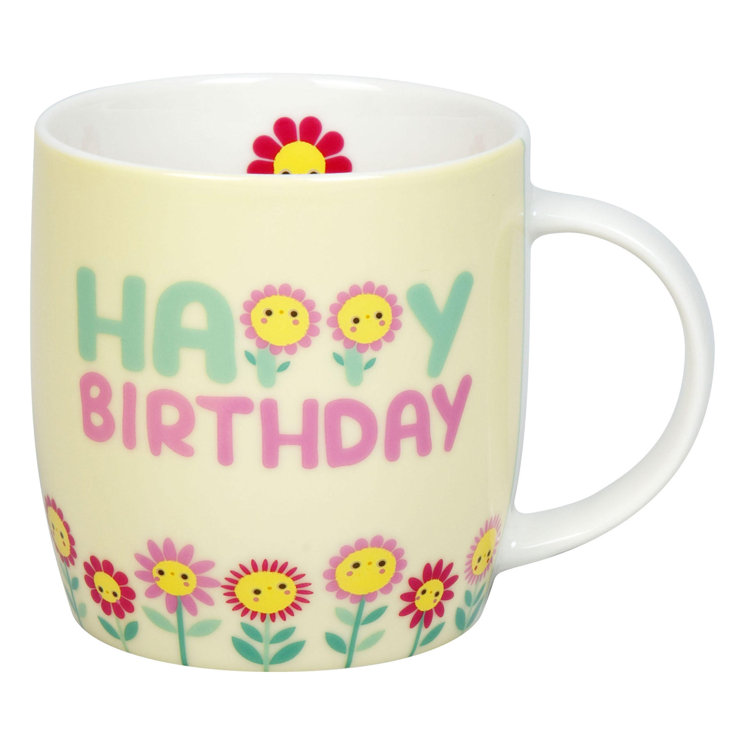 KAFFEEBECHER Happy Birthday - Naturfarben, Keramik (0.4L) - Könitz