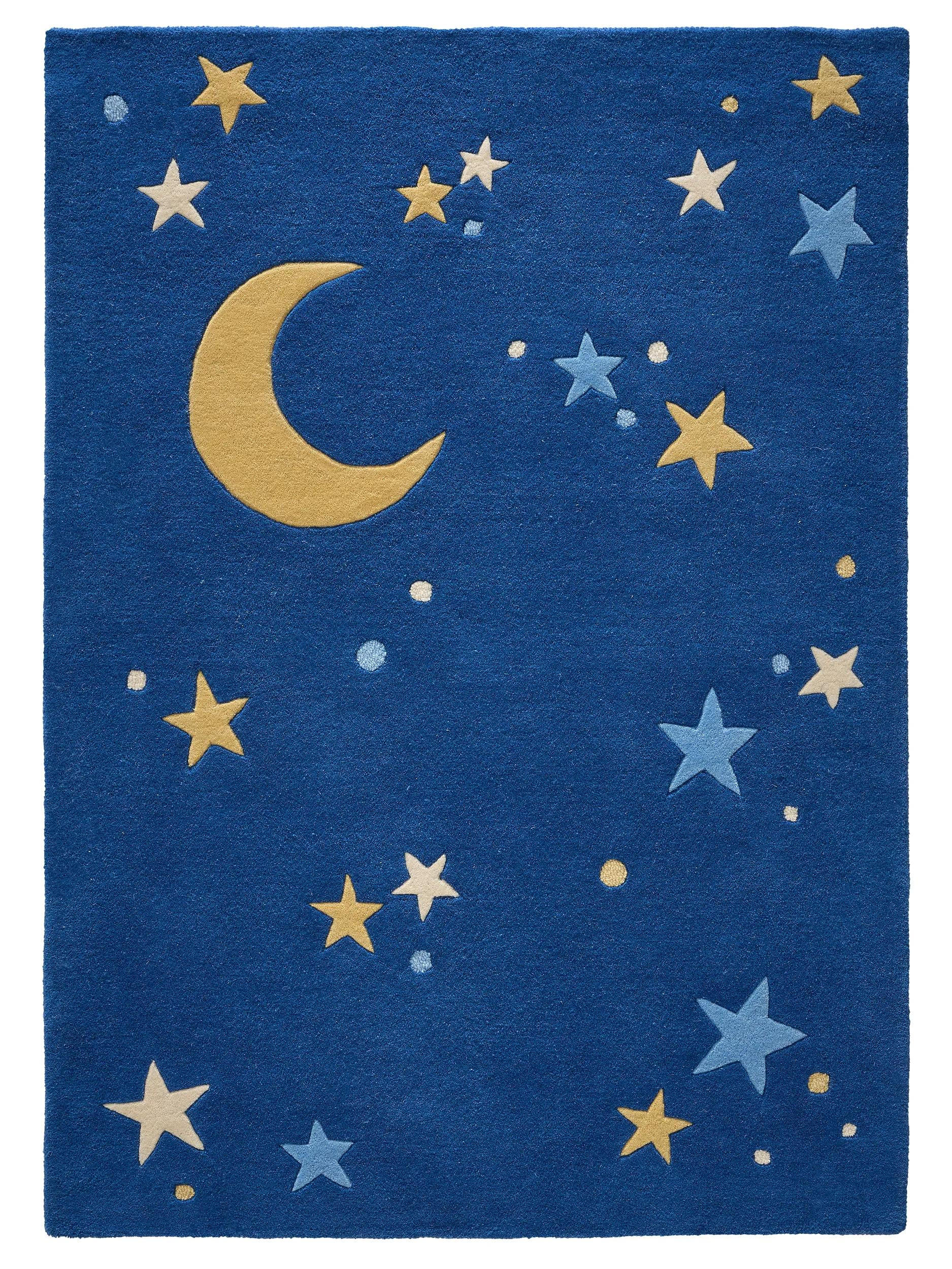 KINDERTEPPICH Alex Blau 120/170 cm - Blau, Naturmaterialien/Textil (120/170cm) - benuta